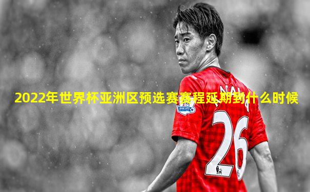 2022年世界杯亚洲区预选赛赛程延期到什么时候